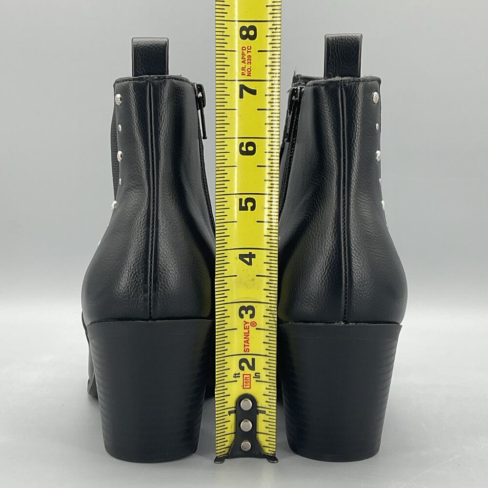NEW Sun + Stone Women’s Indianaa Western Studded Dress Boots Black Size 7.5M - Picture 4 of 11